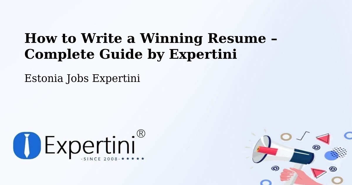 Resume Writing Guide for Job Seekers – Antsla - Antsla, Estonia Jobs Expertini